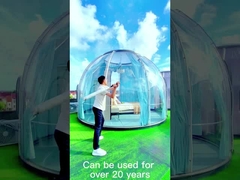Transparente Chiara PC Dome House Igloo Dome geodesica con telaio in alluminio