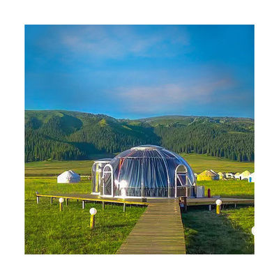 Qualità  Durable Lightweight 6m Geodesic Dome Thickness 3.5mm Dome Igloo Tent fabbrica
