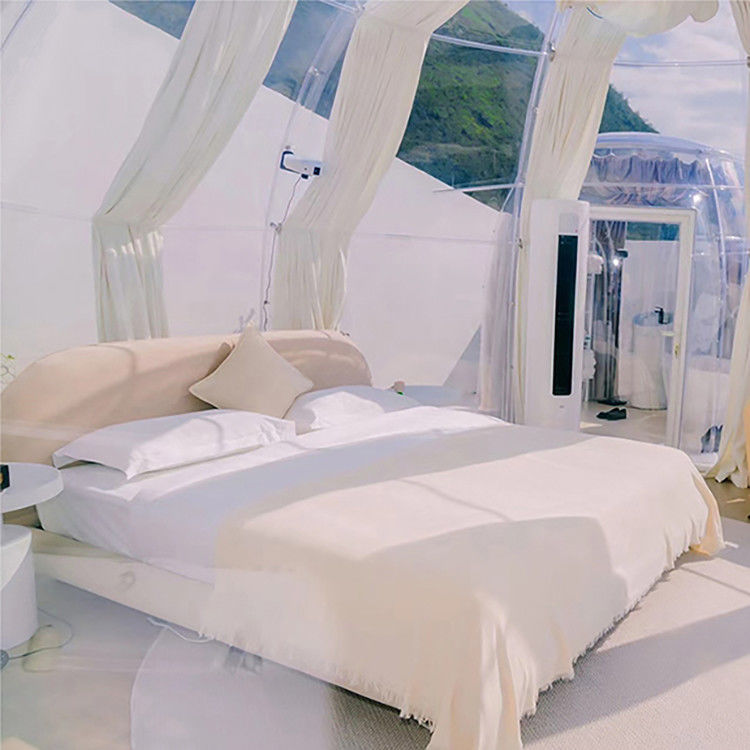 Isolamento acustico di lusso della località di soggiorno della bolla della tenda moderna della cupola alto con la luce del LED
