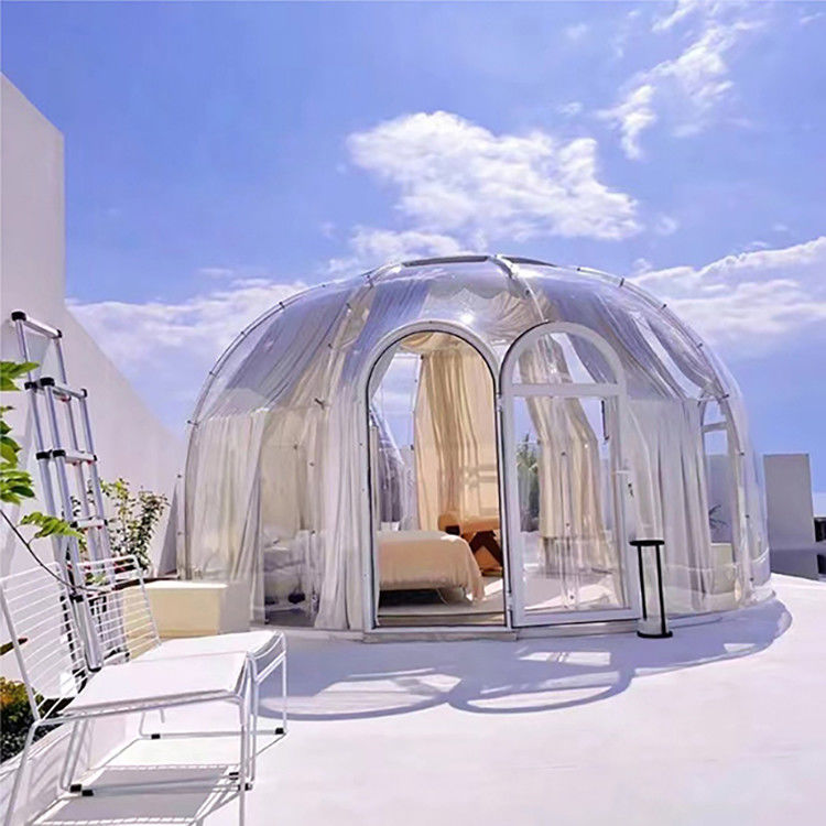 Isolamento acustico di lusso della località di soggiorno della bolla della tenda moderna della cupola alto con la luce del LED