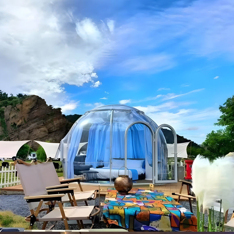 Prefabbricato Moderno Sunroom Dome Case Giardino Casa Glamping Resort Tenda Dome
