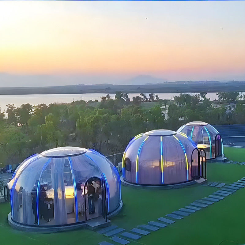 Prefabbricato Moderno Sunroom Dome Case Giardino Casa Glamping Resort Tenda Dome