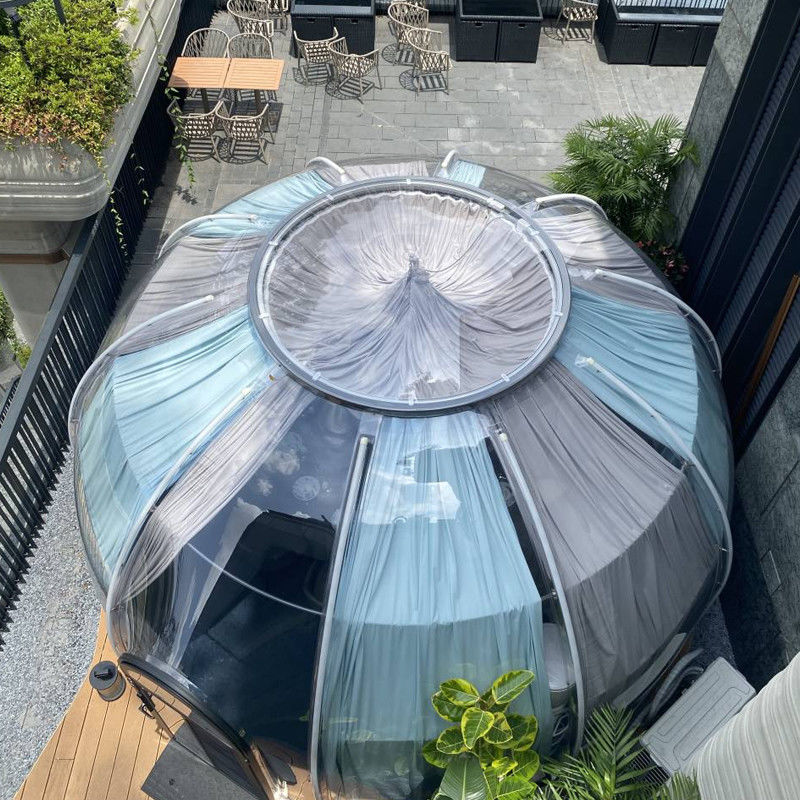 99.9% Resistenza ai raggi UV Chiara PC Dome House Igloo Bubble Tent Per Campeggio Esterno