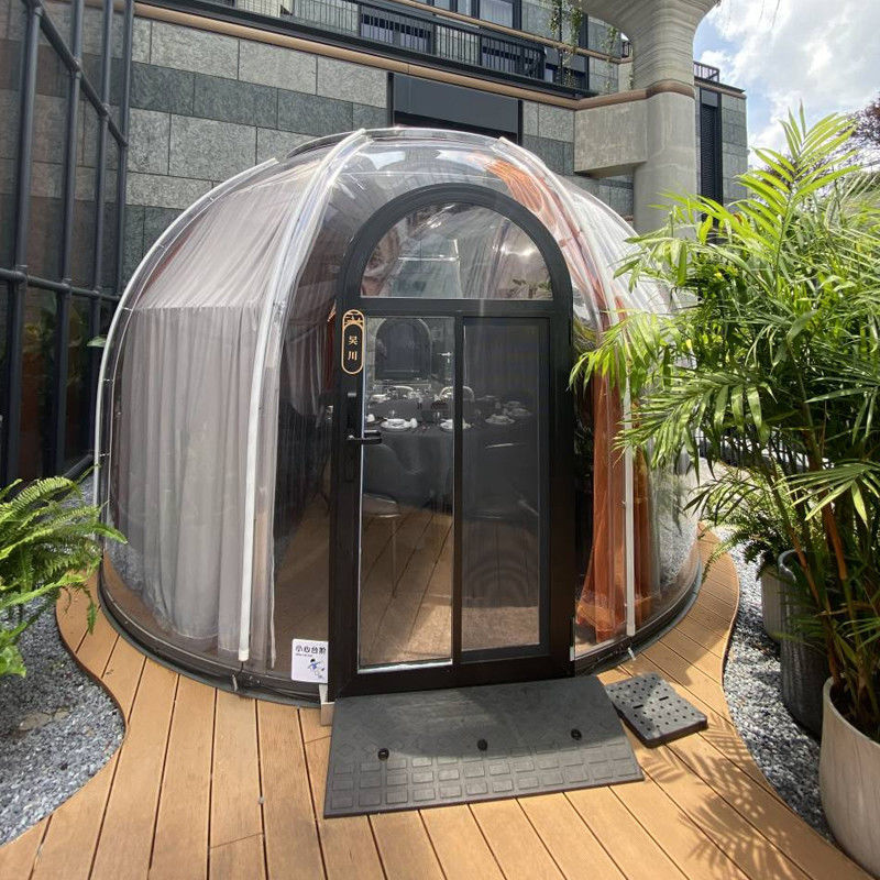99.9% Resistenza ai raggi UV Chiara PC Dome House Igloo Bubble Tent Per Campeggio Esterno