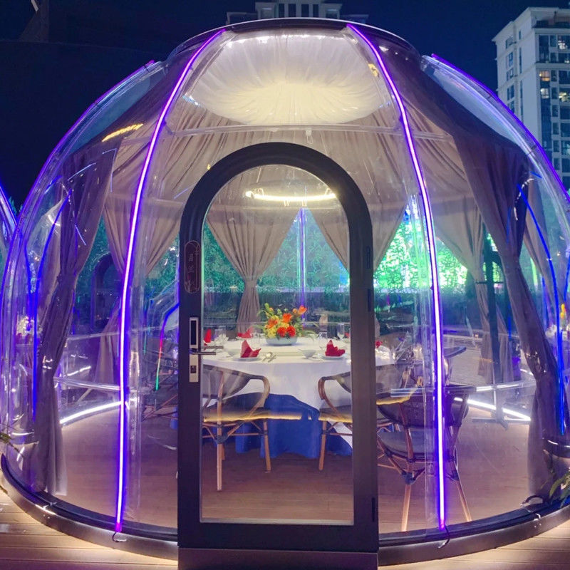 3m x 2.3m Clear Dome House Igloo Bubble Tent con feste ed eventi