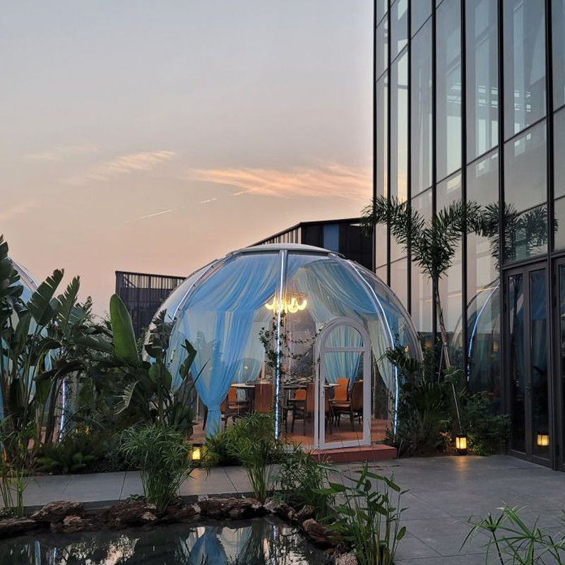 PC Dome House Glamping Bubble Tent per campeggio all'aperto e feste nel cortile
