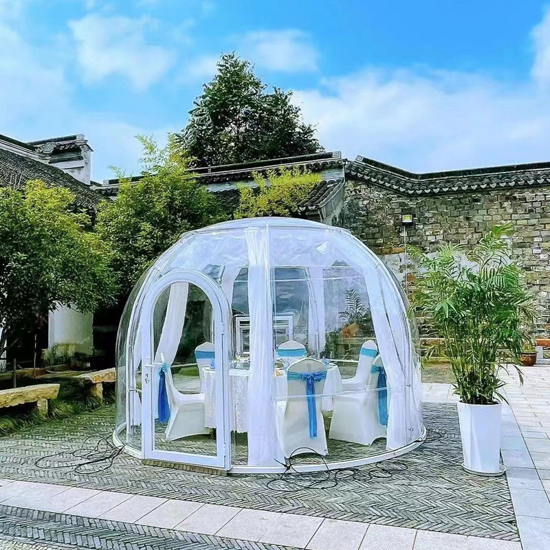 PC Dome House Glamping Bubble Tent per campeggio all'aperto e feste nel cortile