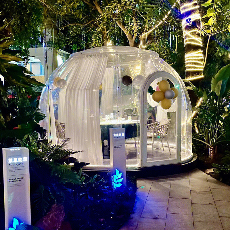 PC Dome House Glamping Bubble Tent per campeggio all'aperto e feste nel cortile