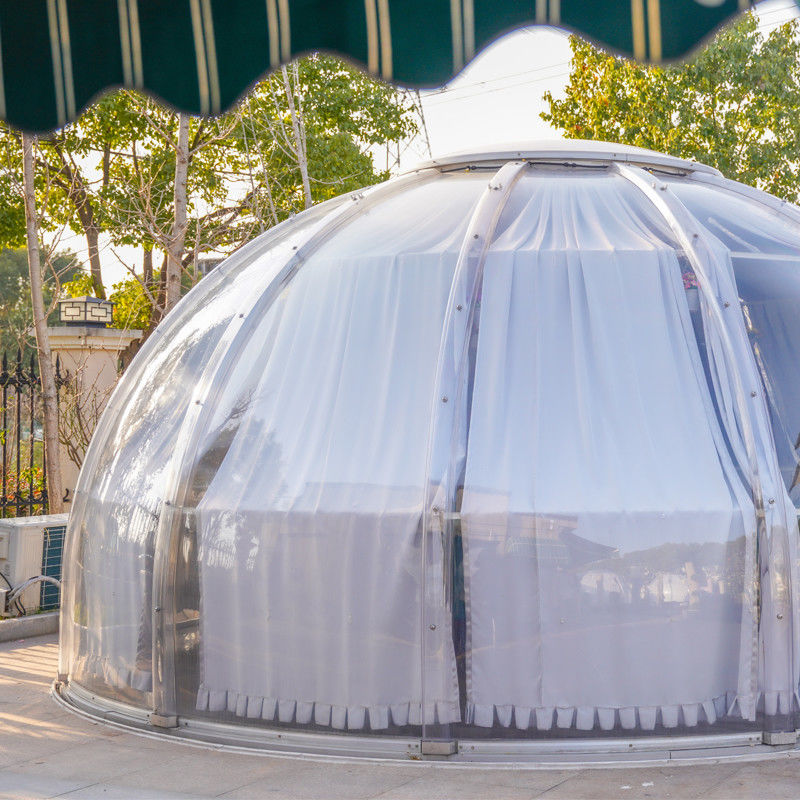 PC Materiale di alluminio Tenda a bolla Casa 2.8m Altezza tenda a cupola Per campeggio all'aperto
