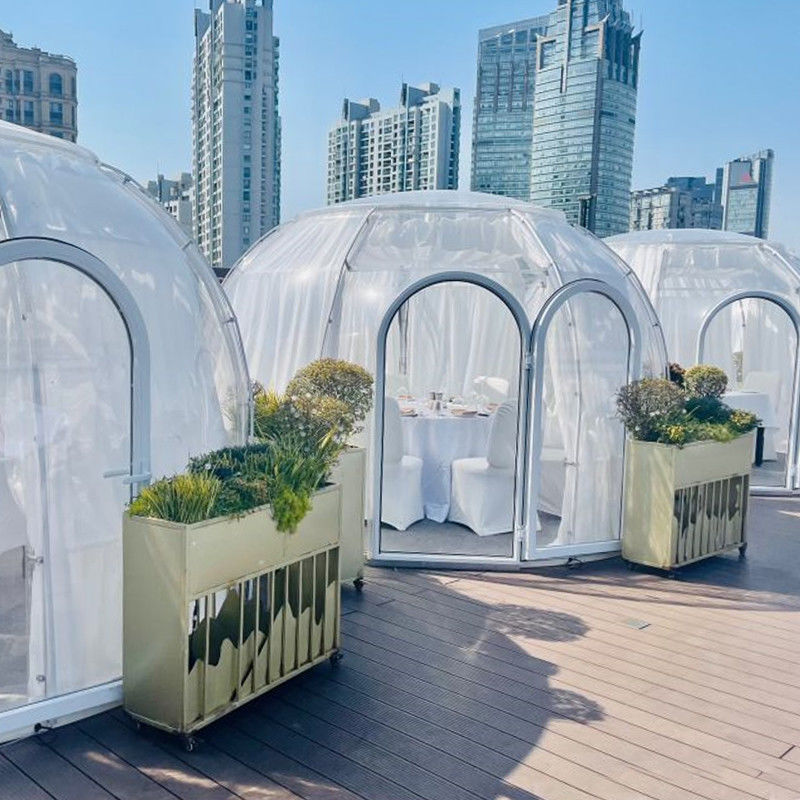 Dimensioni personalizzate PC esterno Tenda trasparente a bolla trasparente Tenda a cupola impermeabile