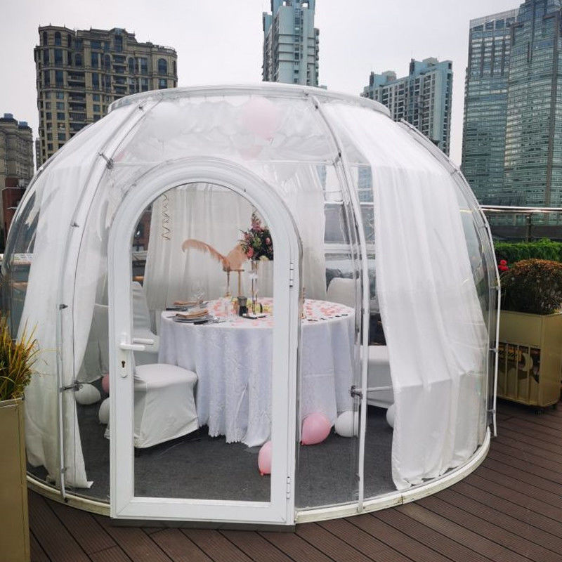 Tenda per mostre commerciali all'aperto Hotel Garden Party Glamping PC di lusso Inverno Tenda geodetica a cupola
